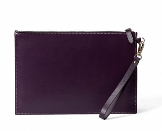 Plum Jumbo Wrist Bag